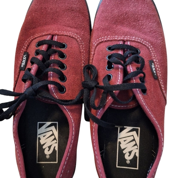 Vans Other - Vans Red Suede Sneakers